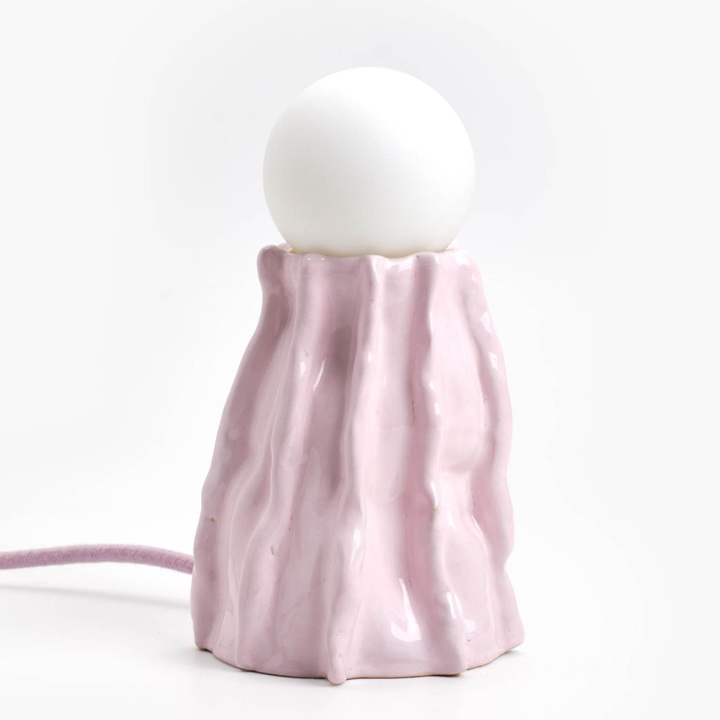 Pink Maximalist Ceramic Table Lamp