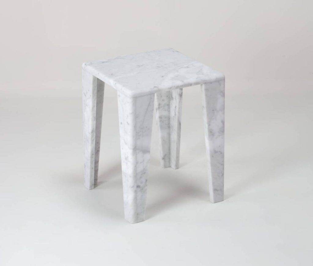 ChunkY01 – Carrara Marble Side Table by DFdesignLab