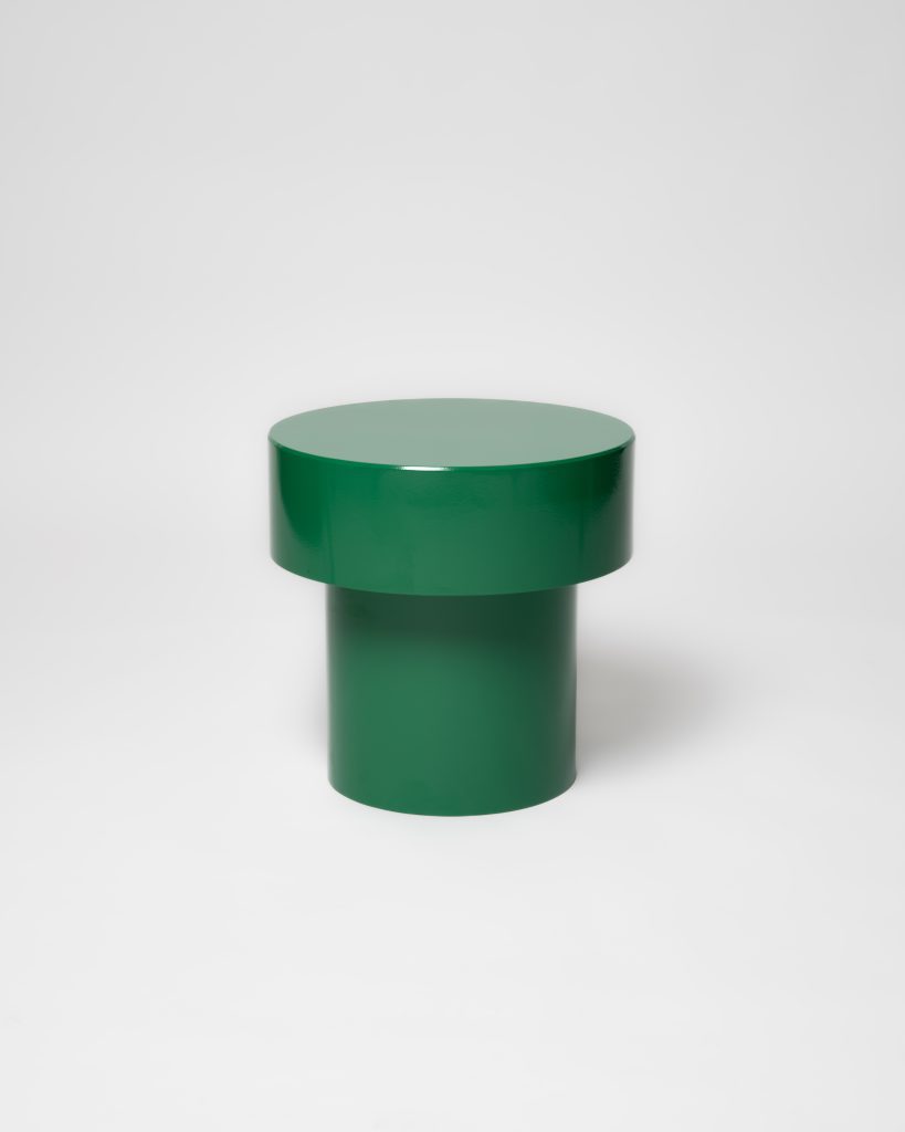 Green minimalist stool or side tables 
