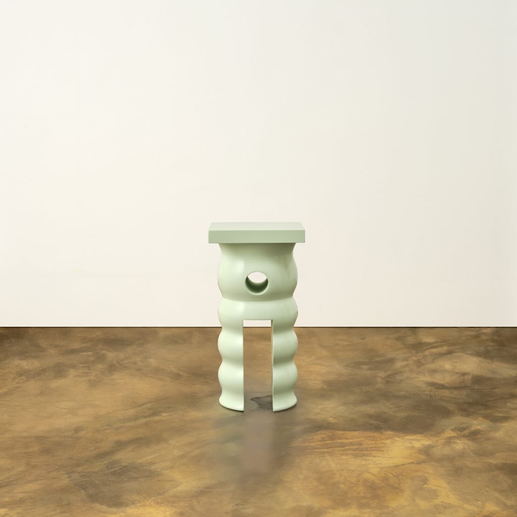 Isabella Side Table in Gloss Lacquered Solid Linden Wood by Animate Objects