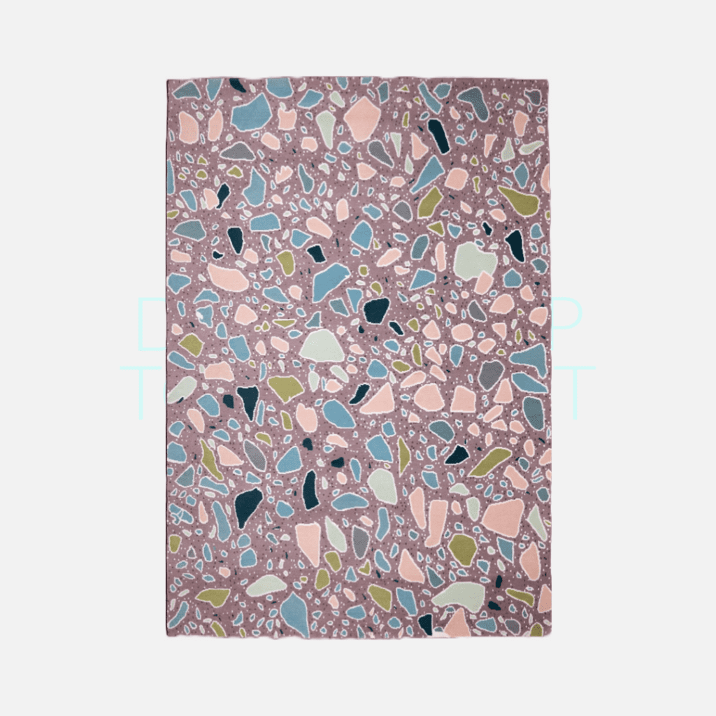 “Piazza Armerina” Hand-Knotted Tibetan Wool Rug by Sergio Mannino