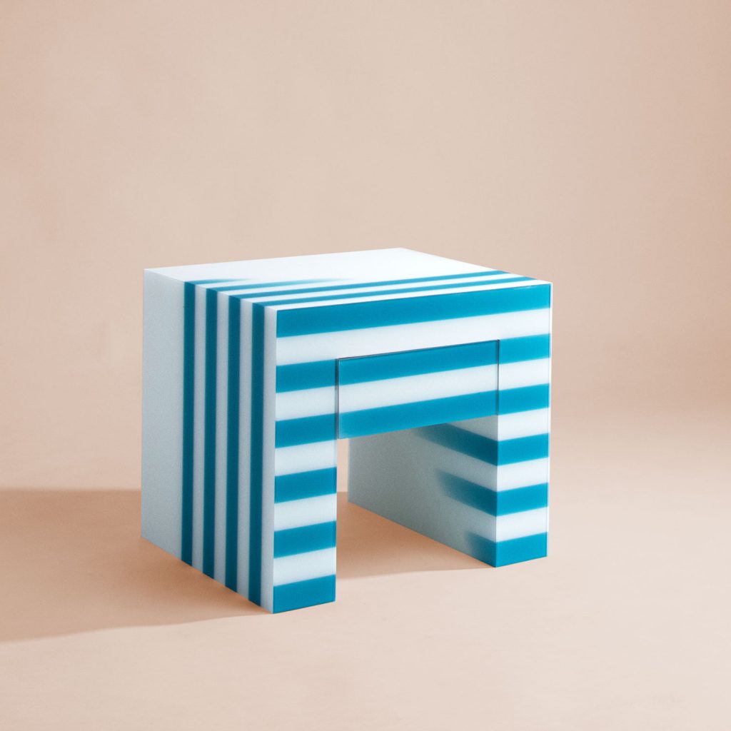 “Haidar” Conceptual Bedside Table and Stool by Adrian Cruz