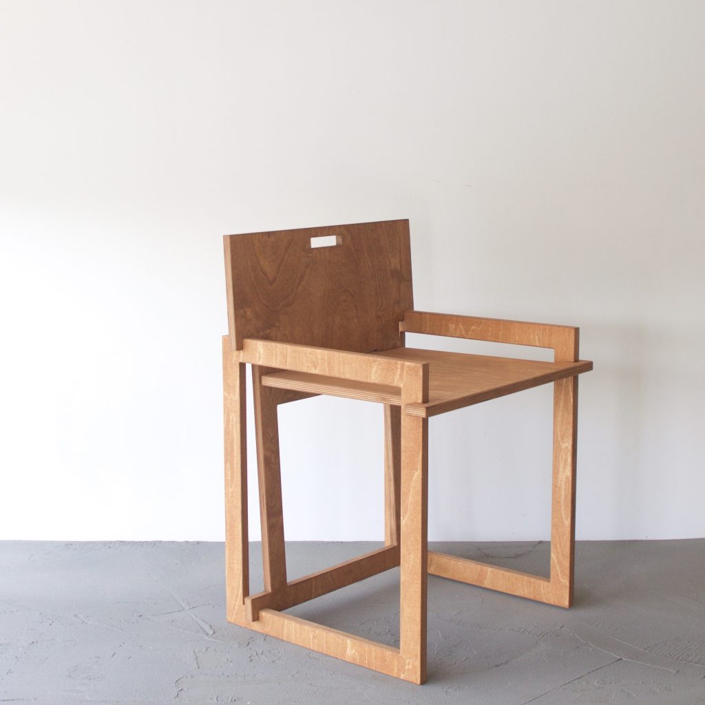 Minimalist Sedia Quadra Natural by Studio Edoardo Lietti