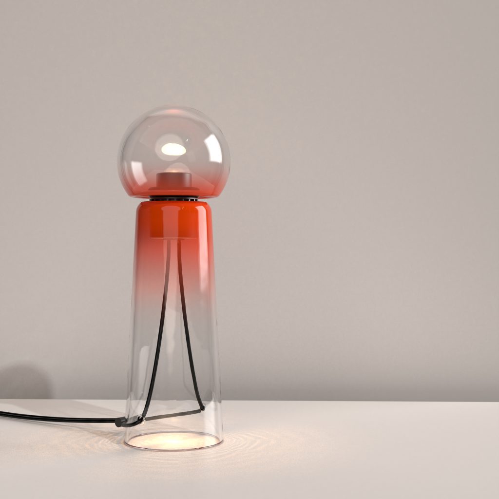 Glass Table Lamp Design