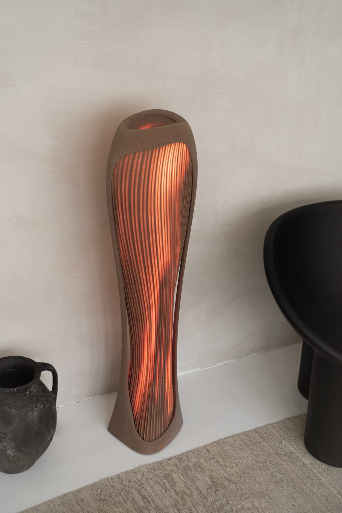 The New Bauhaus 3D printed sand Lamp