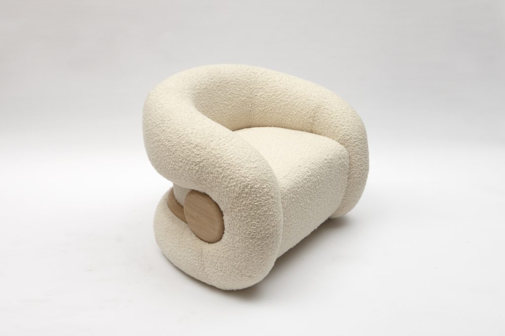 Upholstered Art Deco Living Room Lounge Chair