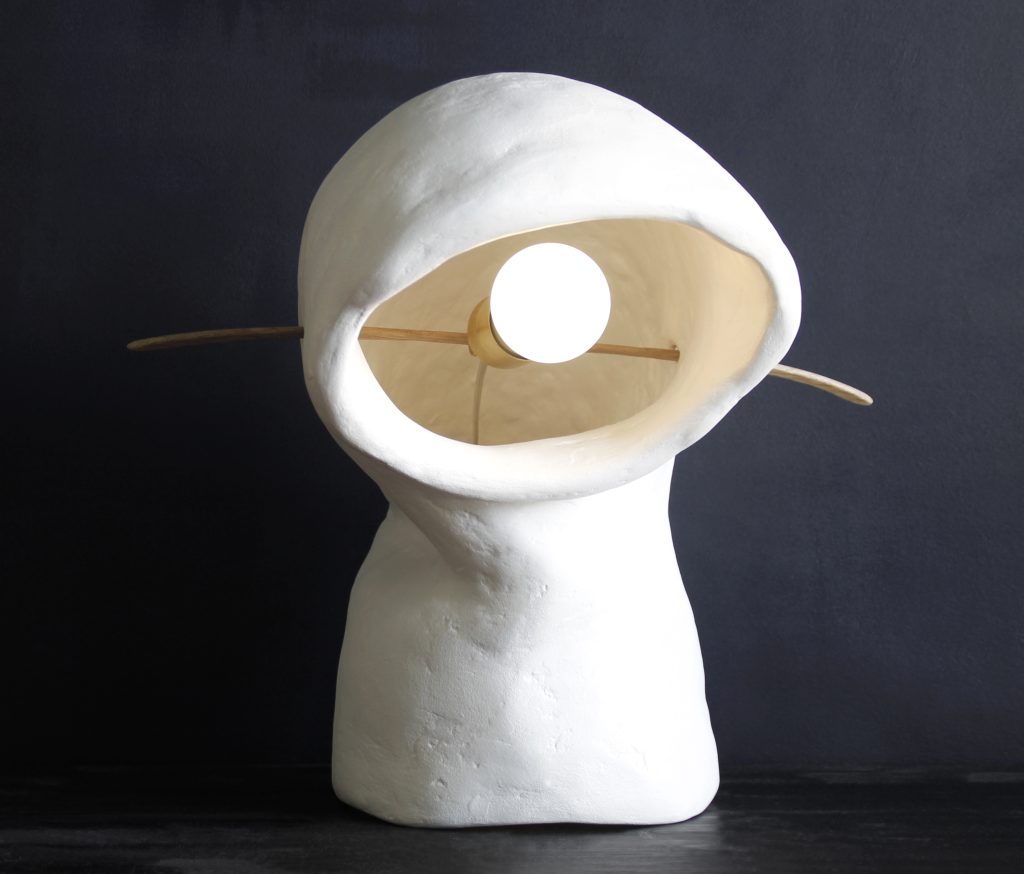 Eclectic White Table Lamp
