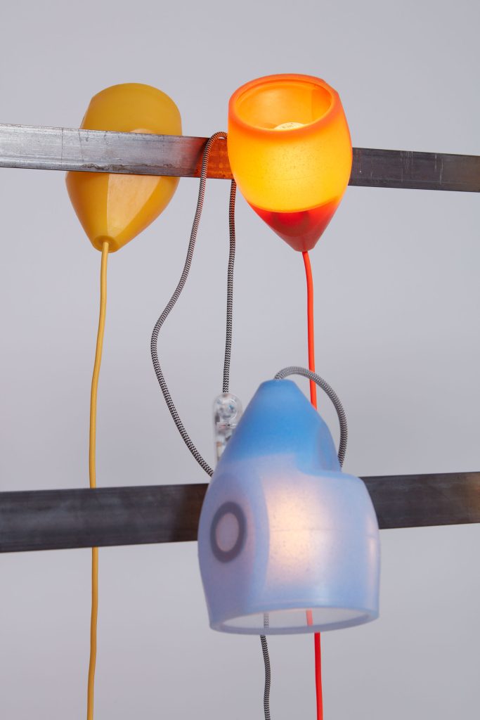 Yellow and Blue Boho Chic Wall Lamps