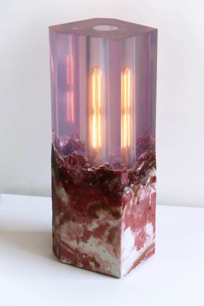 Concrete and Resin Table Light by Jule Cats