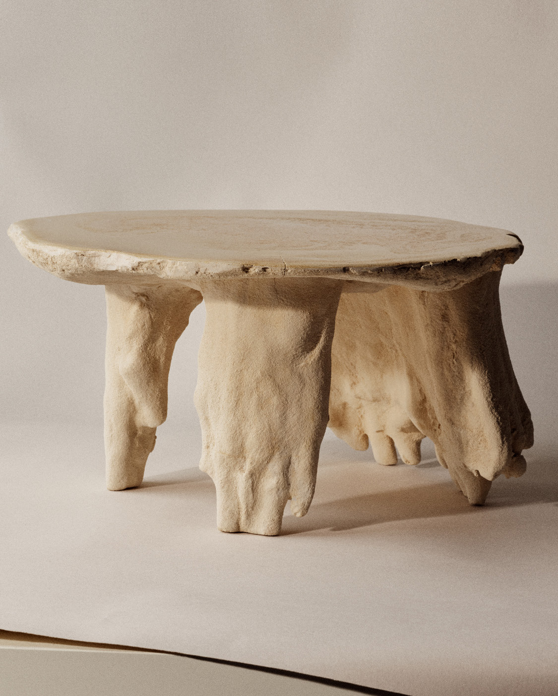 Sand Casted Acrystal Table by Scandinavian Designer, Kajsa Melchior