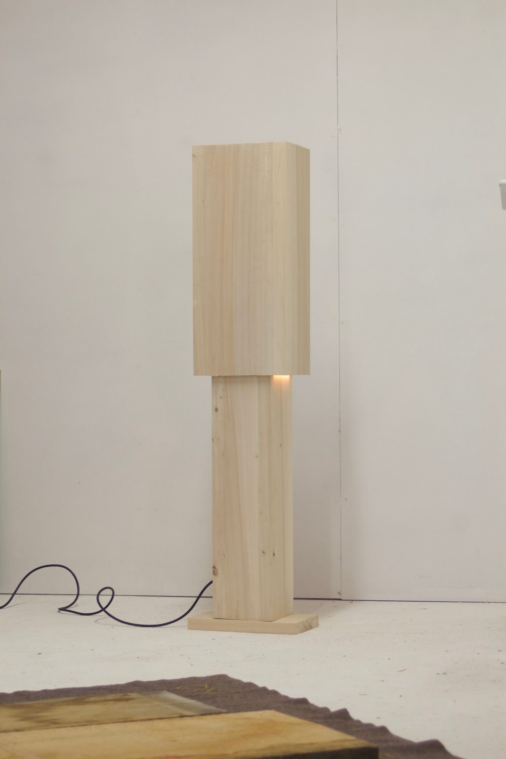 Minimalist ‘Claire’ Wooden Floor Lamp by Vital Lainé