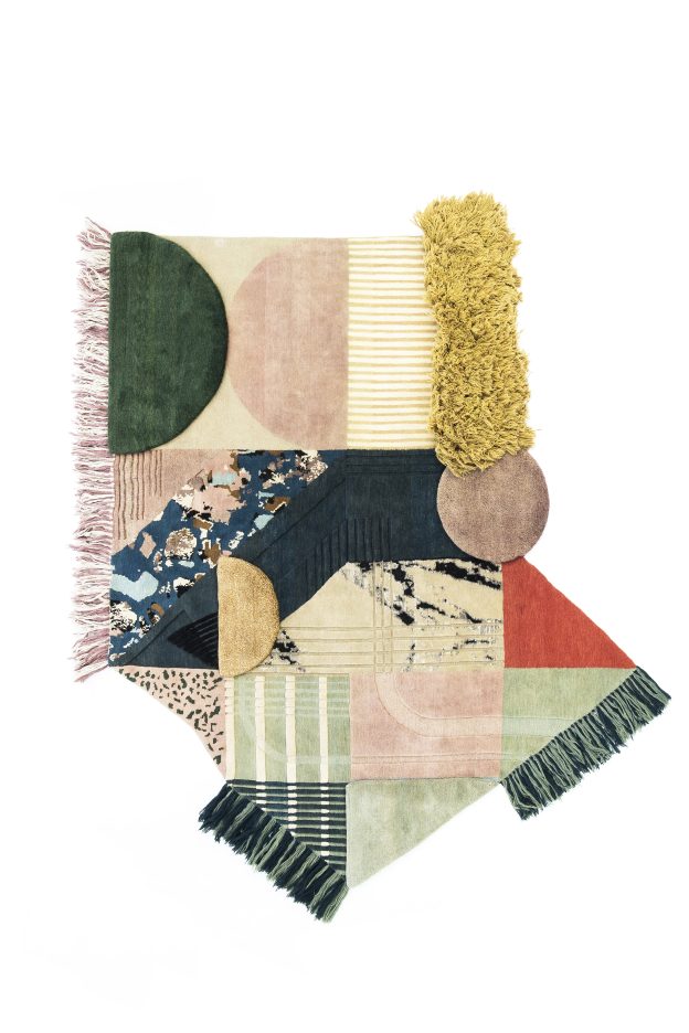 Medley – Eclectic Textured Rug or Wallhanging by Lyk Carpet