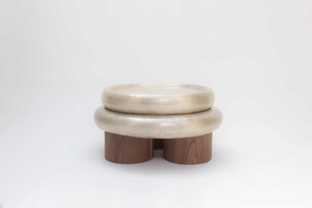 Pilar – Copper and Walnut Coffee Table
by Axoque Studio