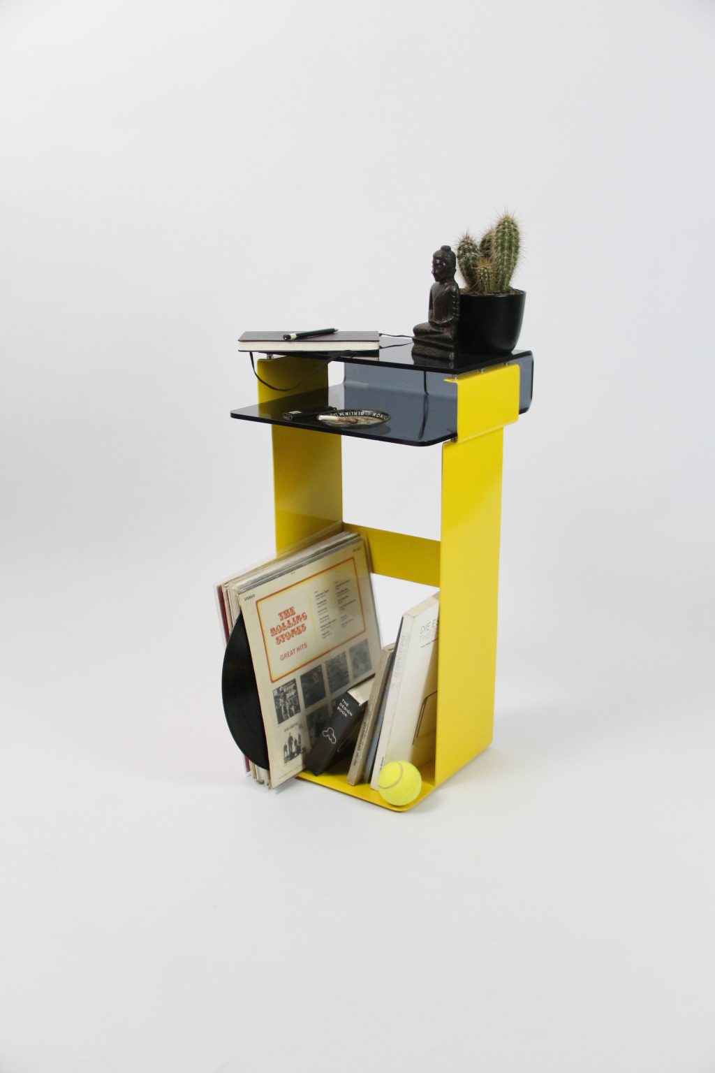 Ot – Steel and Plexiglas Sidetable by ROI B