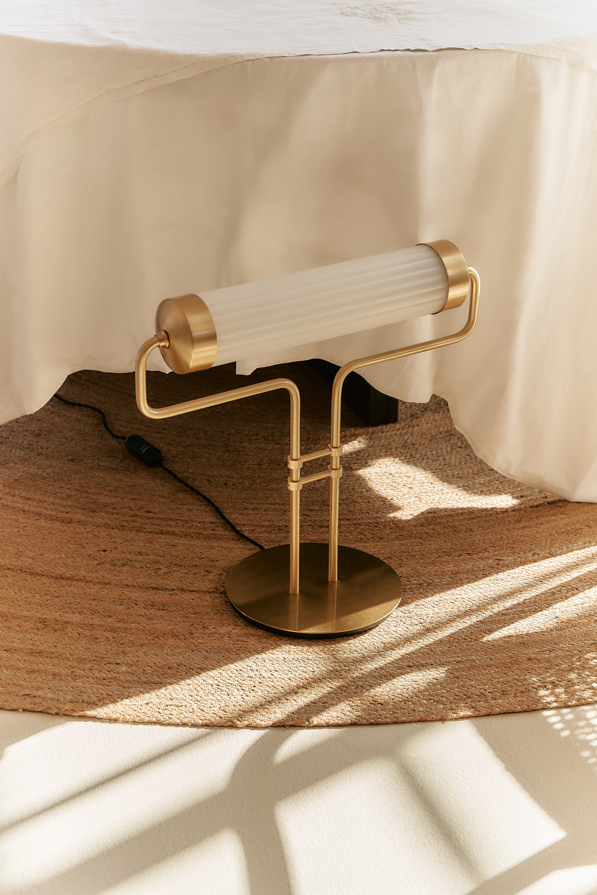 Tatì – Metal and Blown Glass Table Lamp by Clara Viladecans