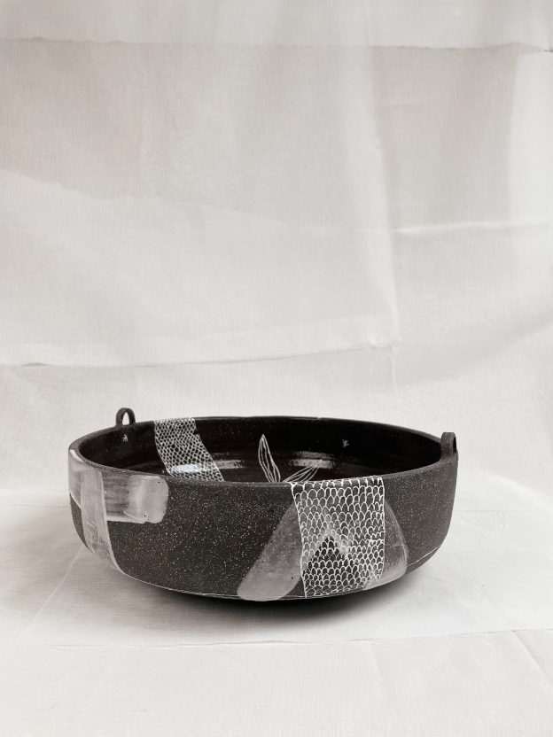 S A L A T A – White Lava Ceramic Vase by ccontinua+mamt