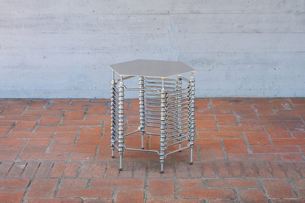 Wrench – Metal Side Tables A by Iyo Hasegawa