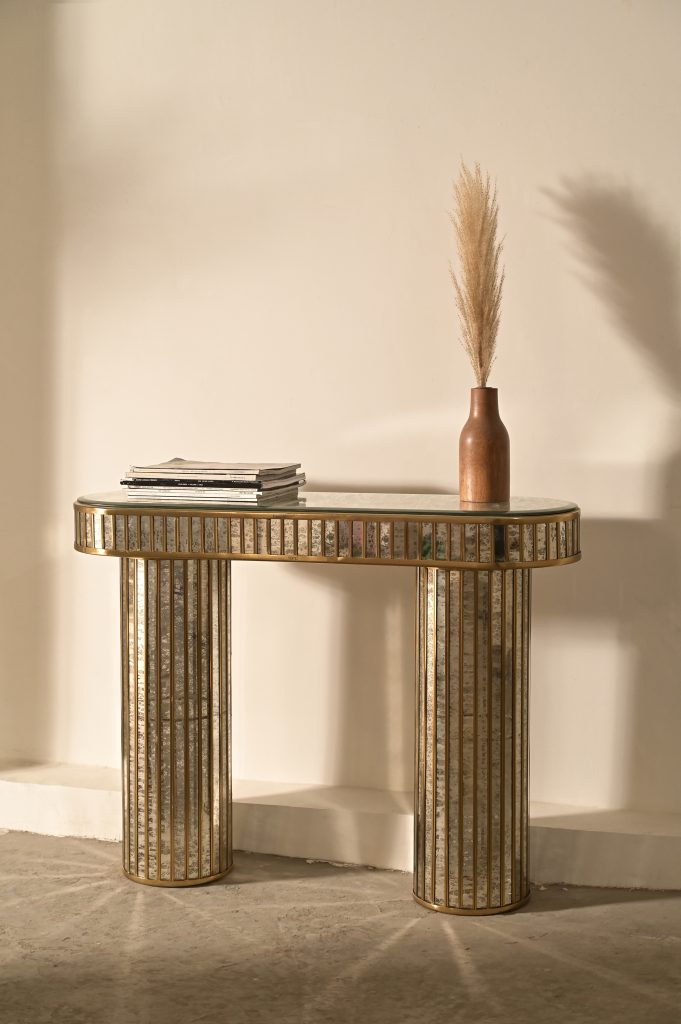 Art Deco Fossil Console Table by Nama Home