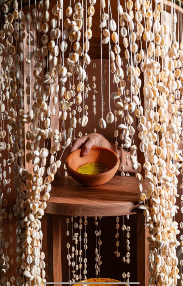 Orí – Wood & Shell Shelf
by Nina Coimbra