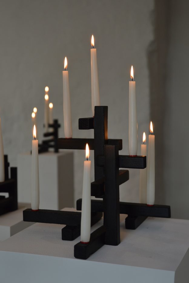 Tetris No. 7 – Wooden Candle Holder by STUDIO VON SCHOENEBECK