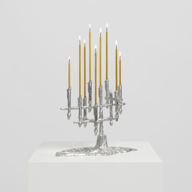 Dinner In Brussels – Aluminum Candelabra by Vilius Dringelis