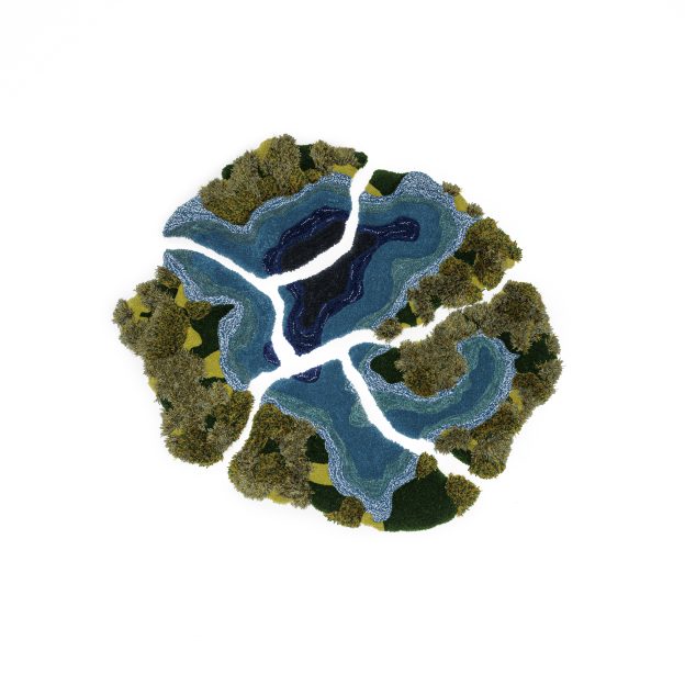 Arresø – Wool Landscape Rug by Viktorija Kuliavaitė