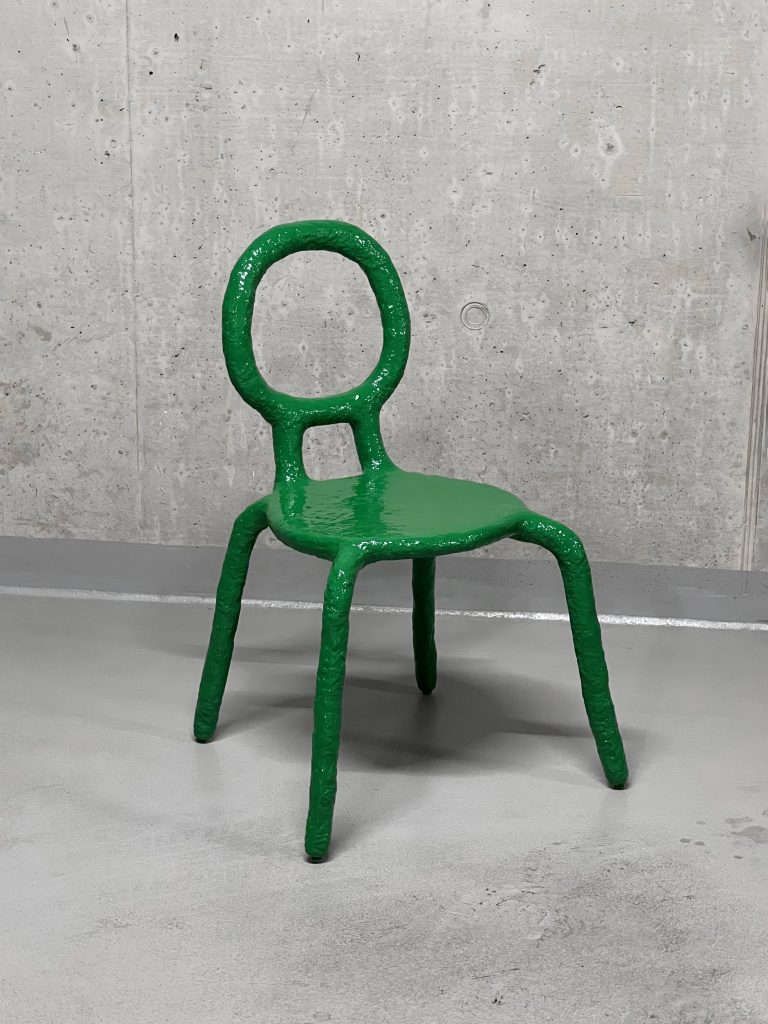 Frog Paper Mache Chair