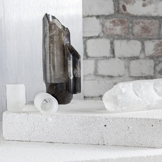 Smoky Schnapps Carafe & Frosted Crystal Shot Glasses
by Studio DO