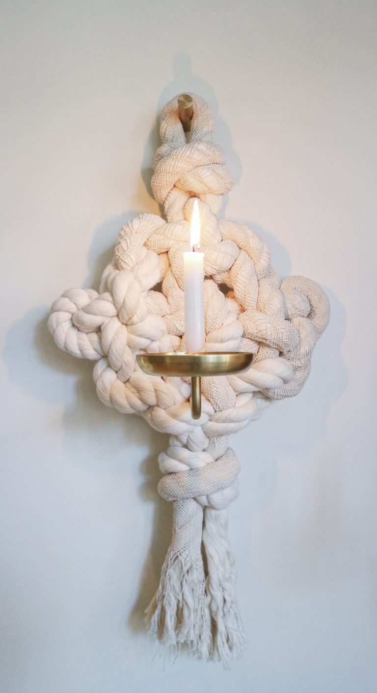Maedeup – An Aubergine Candle Sconce by WKND Lab