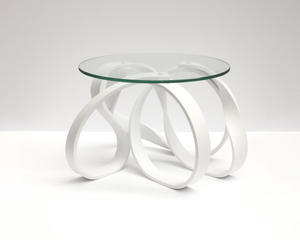 Noodle – Corian Side Table by Ford Bostwick Studio