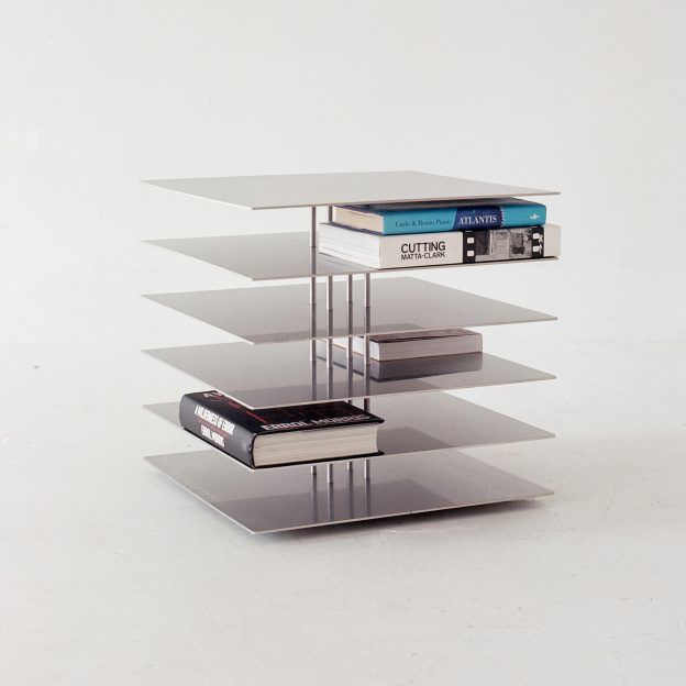 Domino Stainless Steel Side Tables by Ford Bostwick Studio