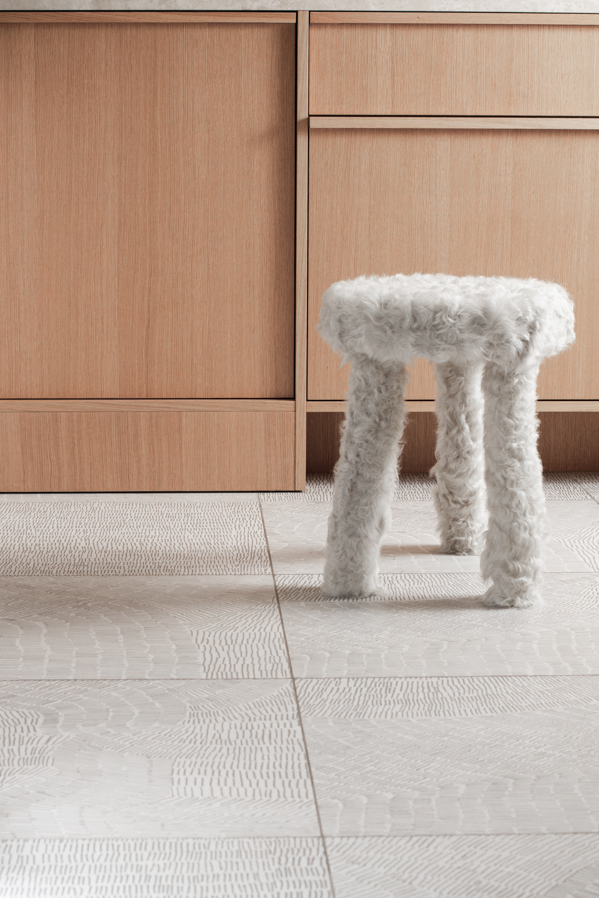 Furry Stool by Tiini