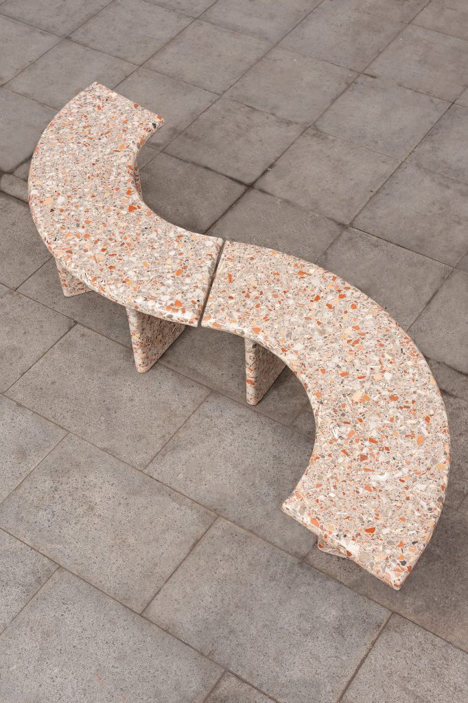 Brut Terrazzo Bench by Assimply Studio