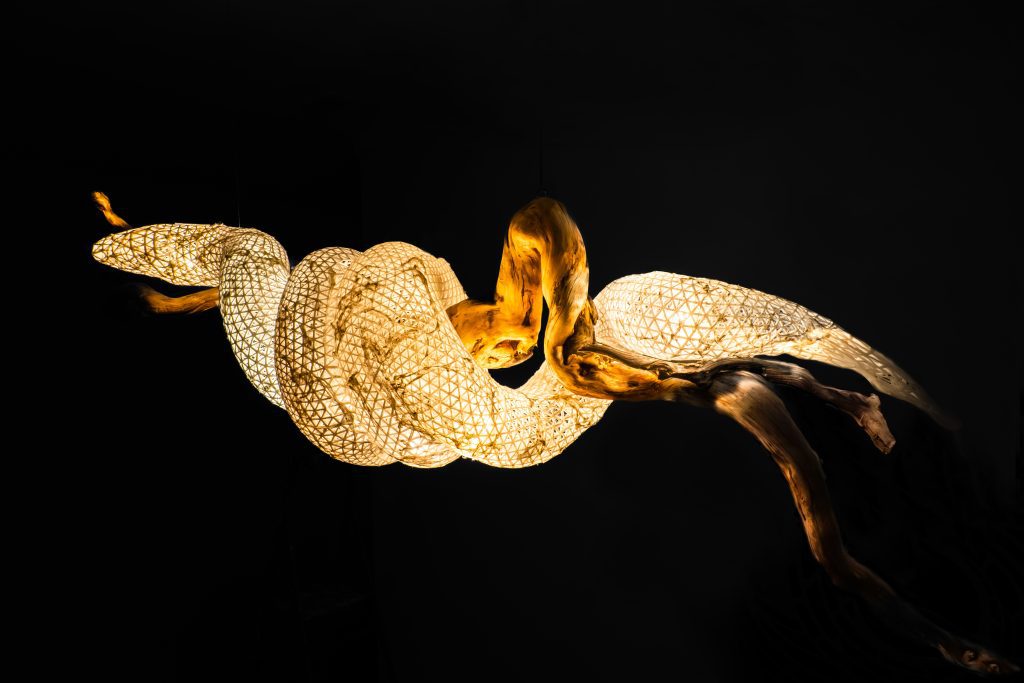 Chandelier – The Staff Of Asclepius for the year of the snake by Danik Uderbekov