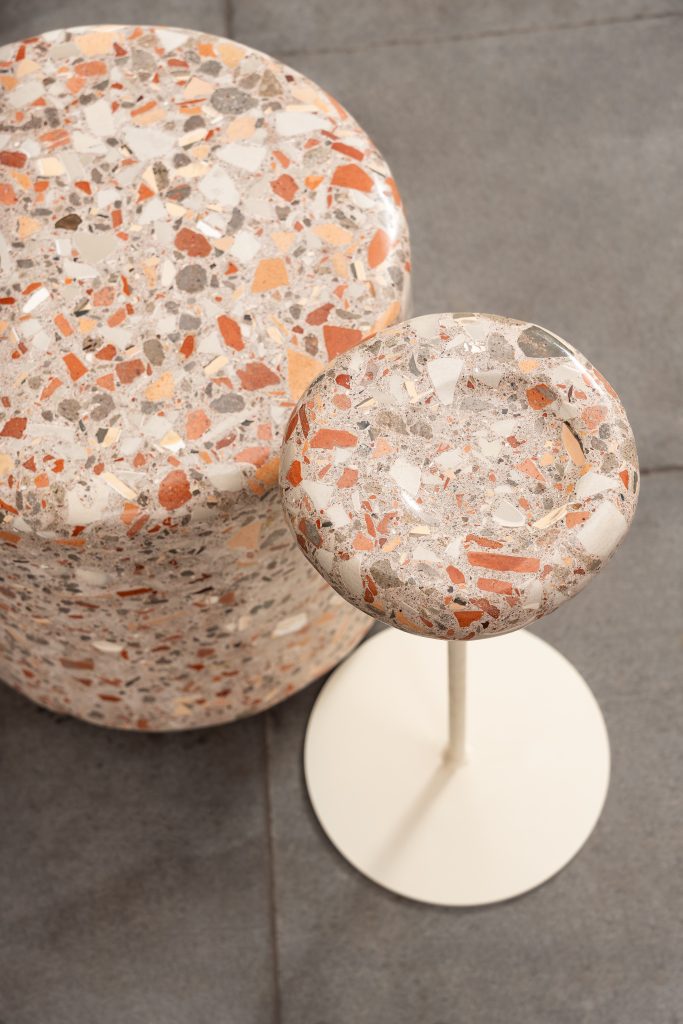 Brut – Terrazzo Side Table & Stool