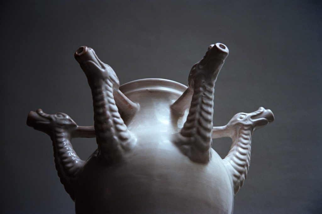 The Drago Bianco Italian Vase