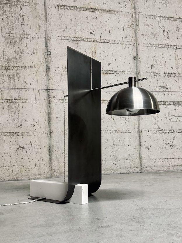 Equo 2.0 – Marble, Iron & Stainless Steel Floor Lamp