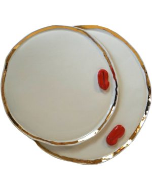 Lips Plates - White Porcelain