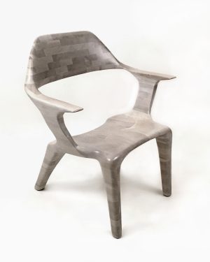 D2 Lounge Chair In Bleached Cherry